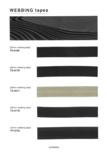 B-H22-061 Webbing tapes TS-6180，TS-6179，TS-4571，TS-6176，PT-5705
