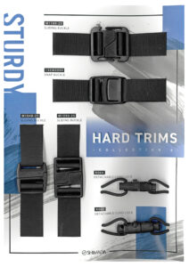 Hard Trims Collection_6, Buckle, Cordlock (M1109-25, 135W0999, M1048-25, M1090-25, K064, K065)