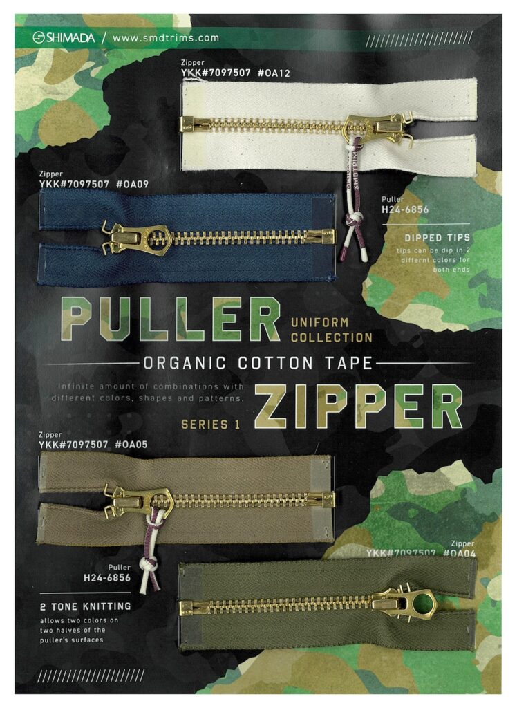 H24-097 Organic Cotton Tape Puller and Zipper Series 1