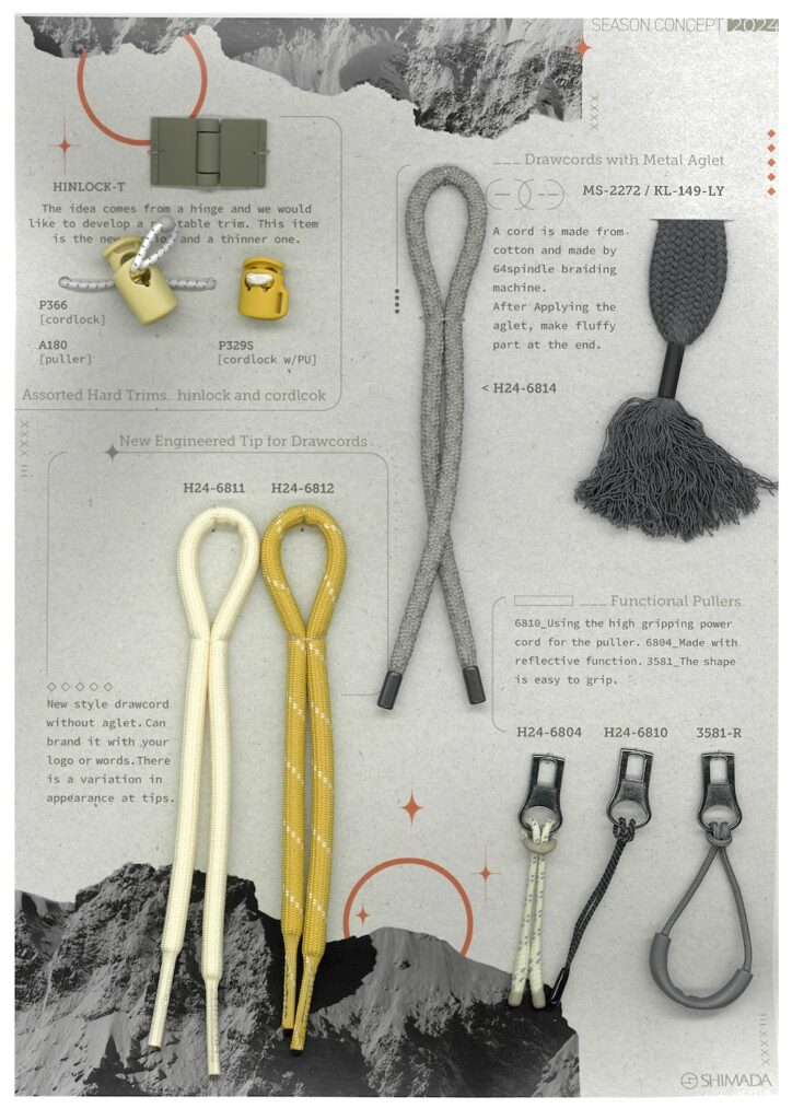 Seasonal Concept Map_5, HINLOCK, Cordlock, drawcord, puller