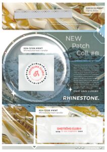 H25-003 New rhinestone patch collection WHT_121 (H24-12105, H24-12106, S20J3113)