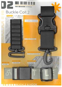 H25-057 Buckle Collection 2 (TH-5673, 111-08227-000000, 111-08228-000000, 111-20128-000020, 121-20278-000000, H21-6808, M453-38, M225-38)