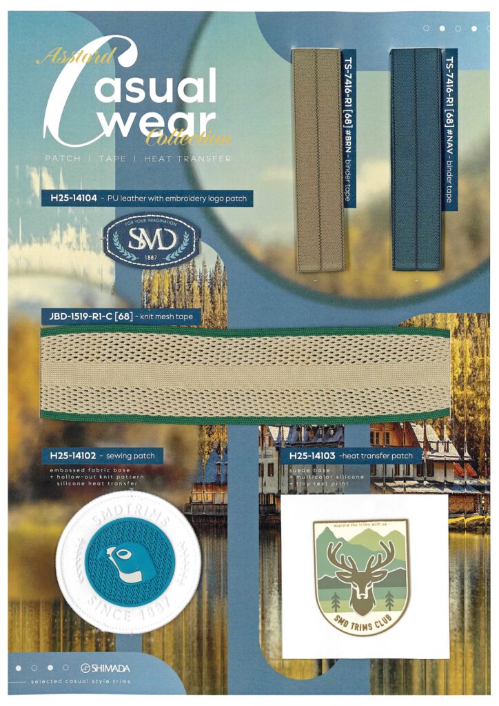 H25-121 Casual trims collection (TS-7416-R1, H25-14103, H25-14102, H25-14104, JBD-1519-R1-C)