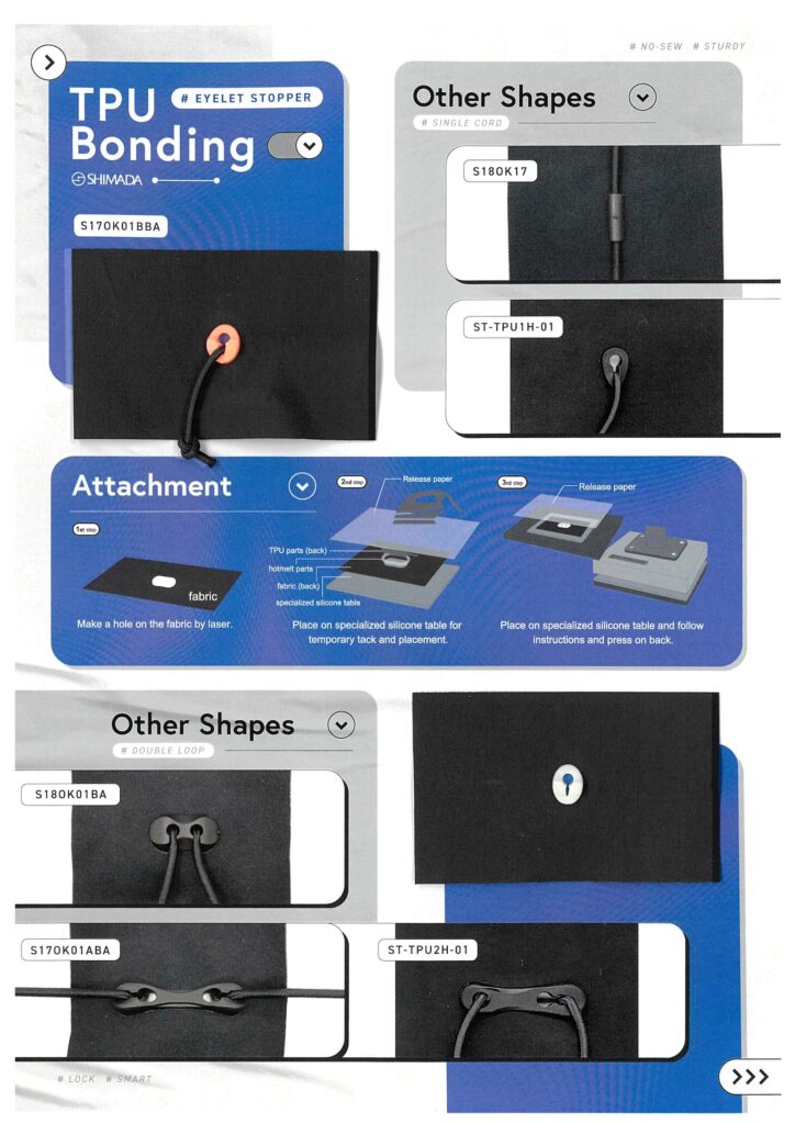 H25-126 TPU Bonding Eyelet Stopper (S17OK01BA, S18OK17, ST-TPU1H-01,S18OK01BA, S17OK01ABA, ST-TPU2H-01)