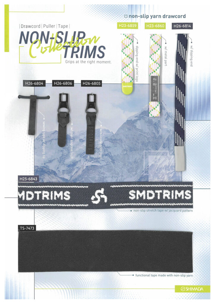 H26-039 Non-slip trim collection (H23-6859, H23-6860, H25-6843, H26-6804, H26-6805, H26-6806, H26-6814, TS-7473)